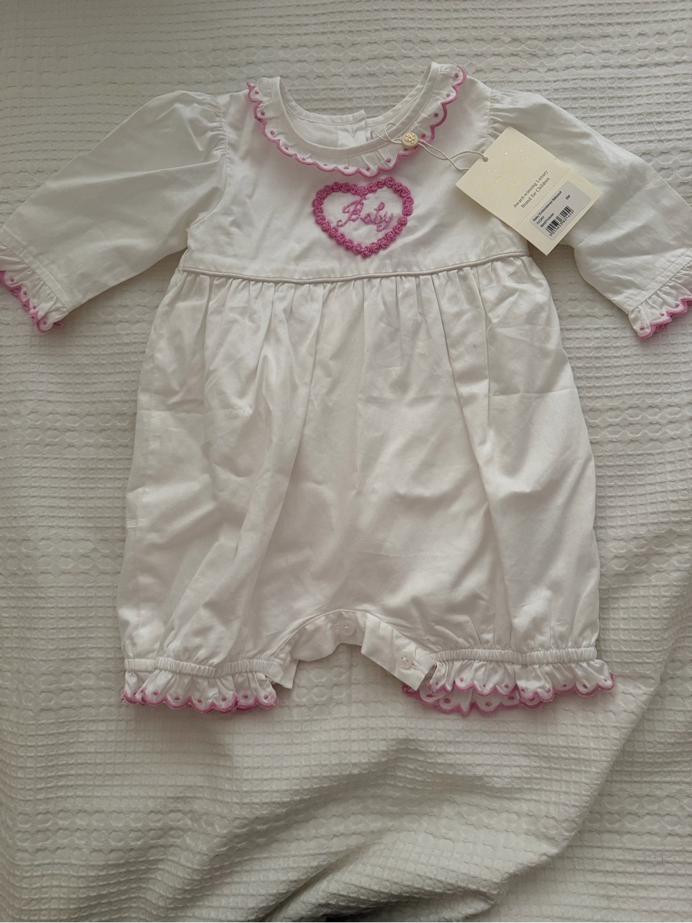 Rachel Riley Embroidered Baby One Piece